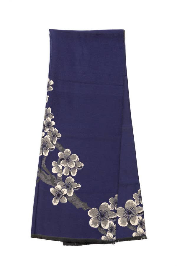 Reverse Garden Printed Viscose Scarf