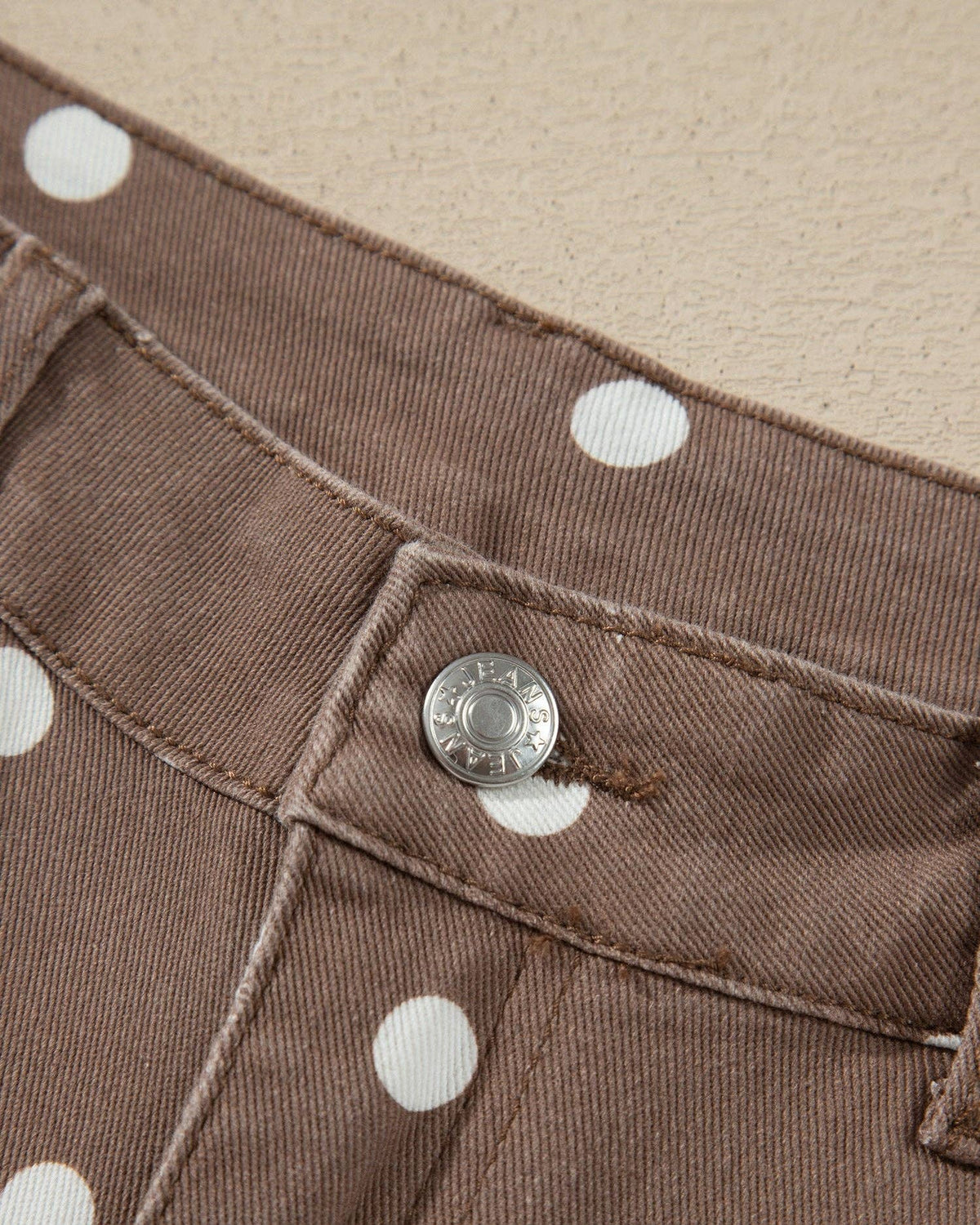 Dallas Polka Dot Barrel Jeans | High Rise Denim