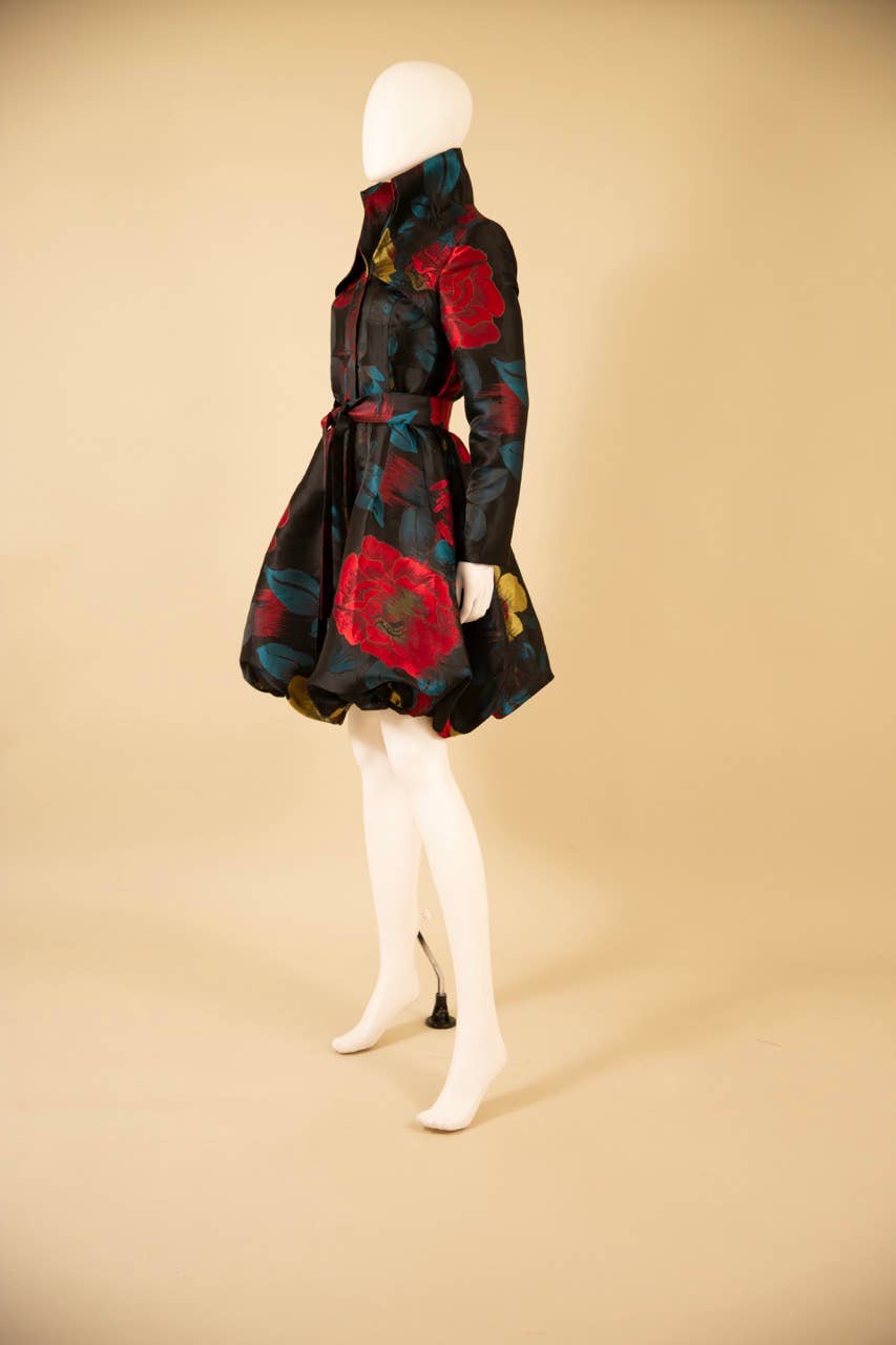 Brocade Bubble Coat-Dress