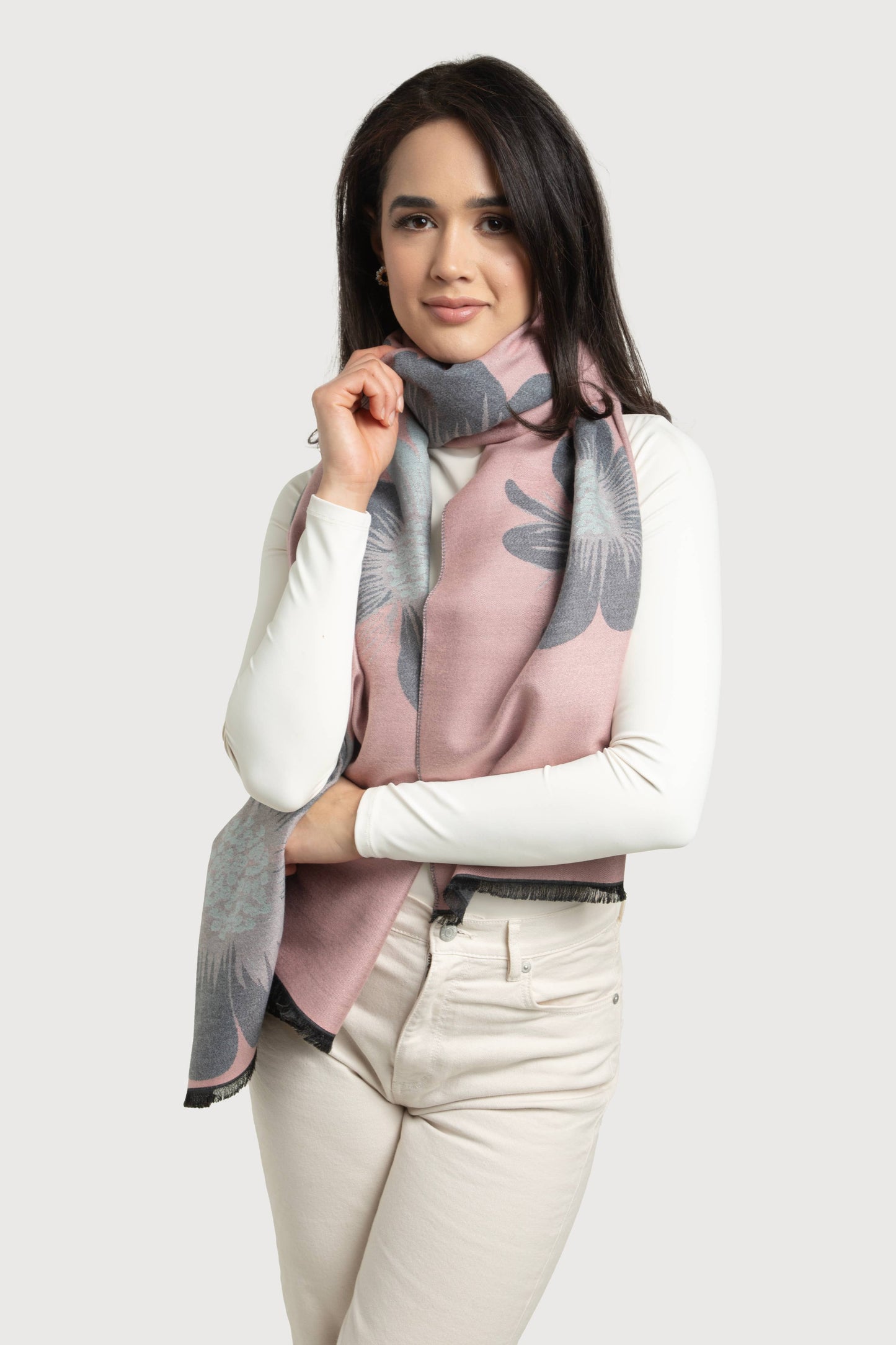 Reversible Floral Scarf