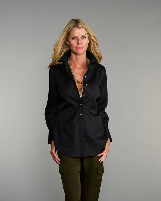 The Mod in Pitch-Black Poplin