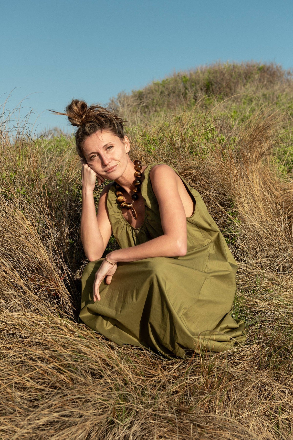 Birdie Dress Olive Green