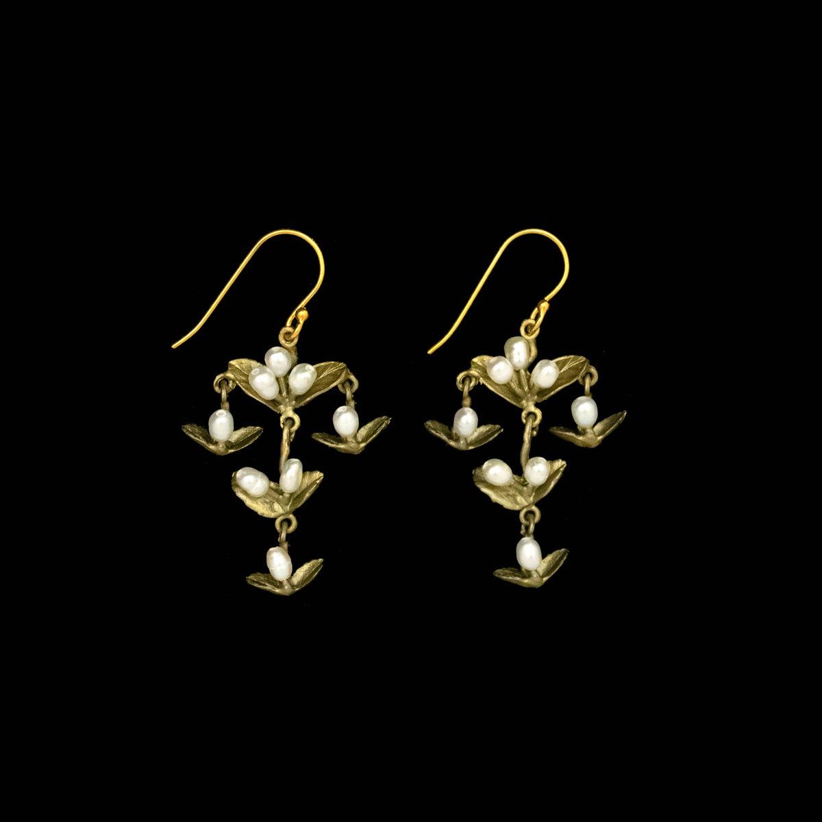 Spring Vine Chandelier Wire Earrings