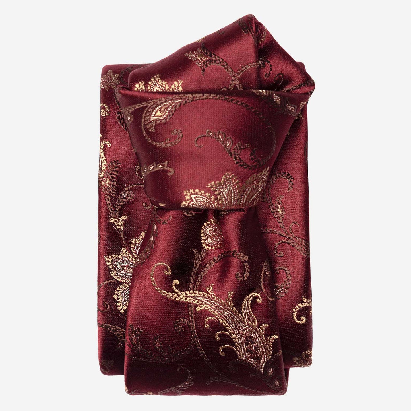 Prosecco - Silk Jacquard Tie - Burgundy