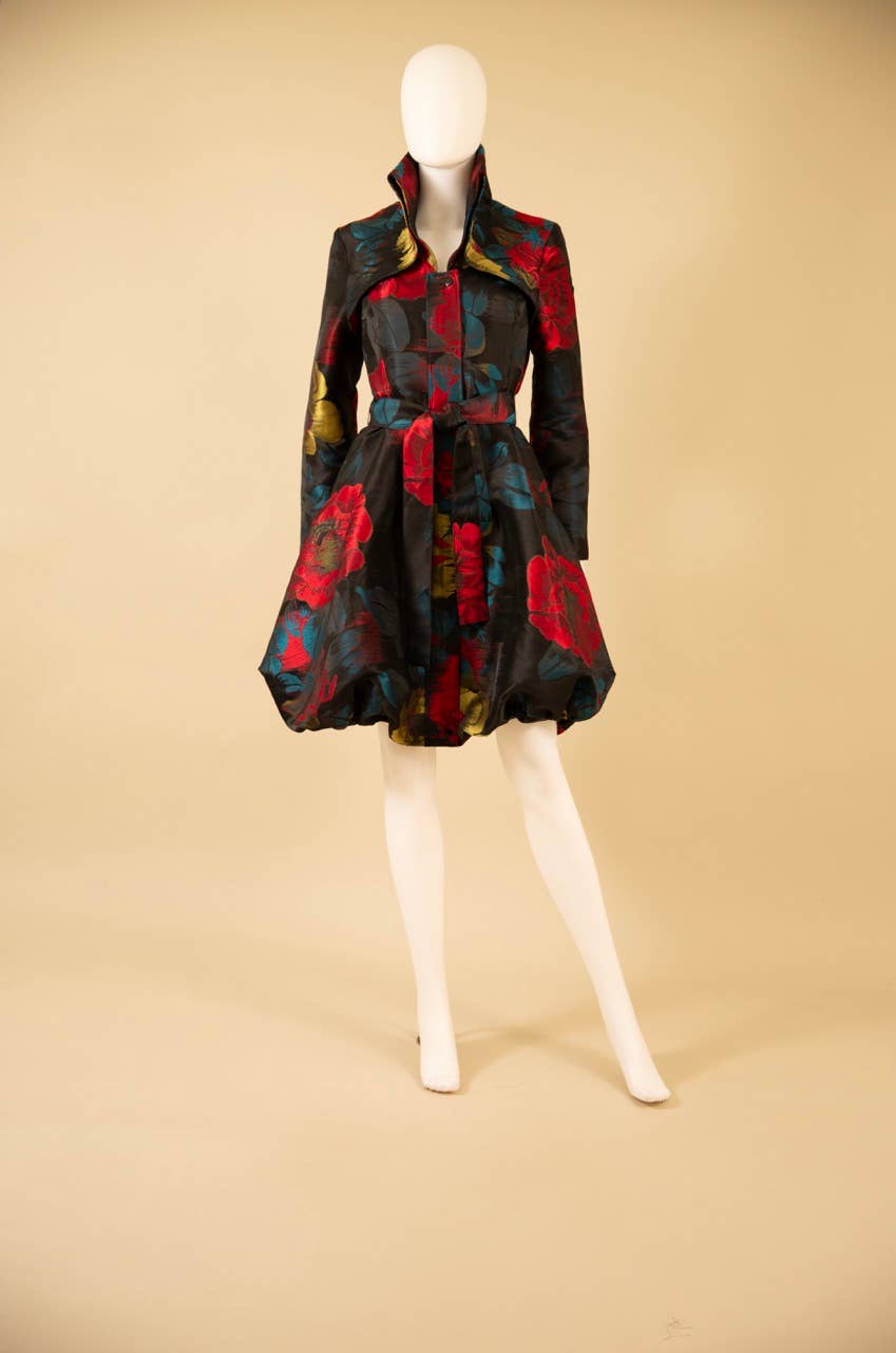 Brocade Bubble Coat-Dress