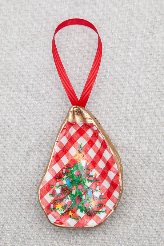 Ornament - Christmas Red Cheque