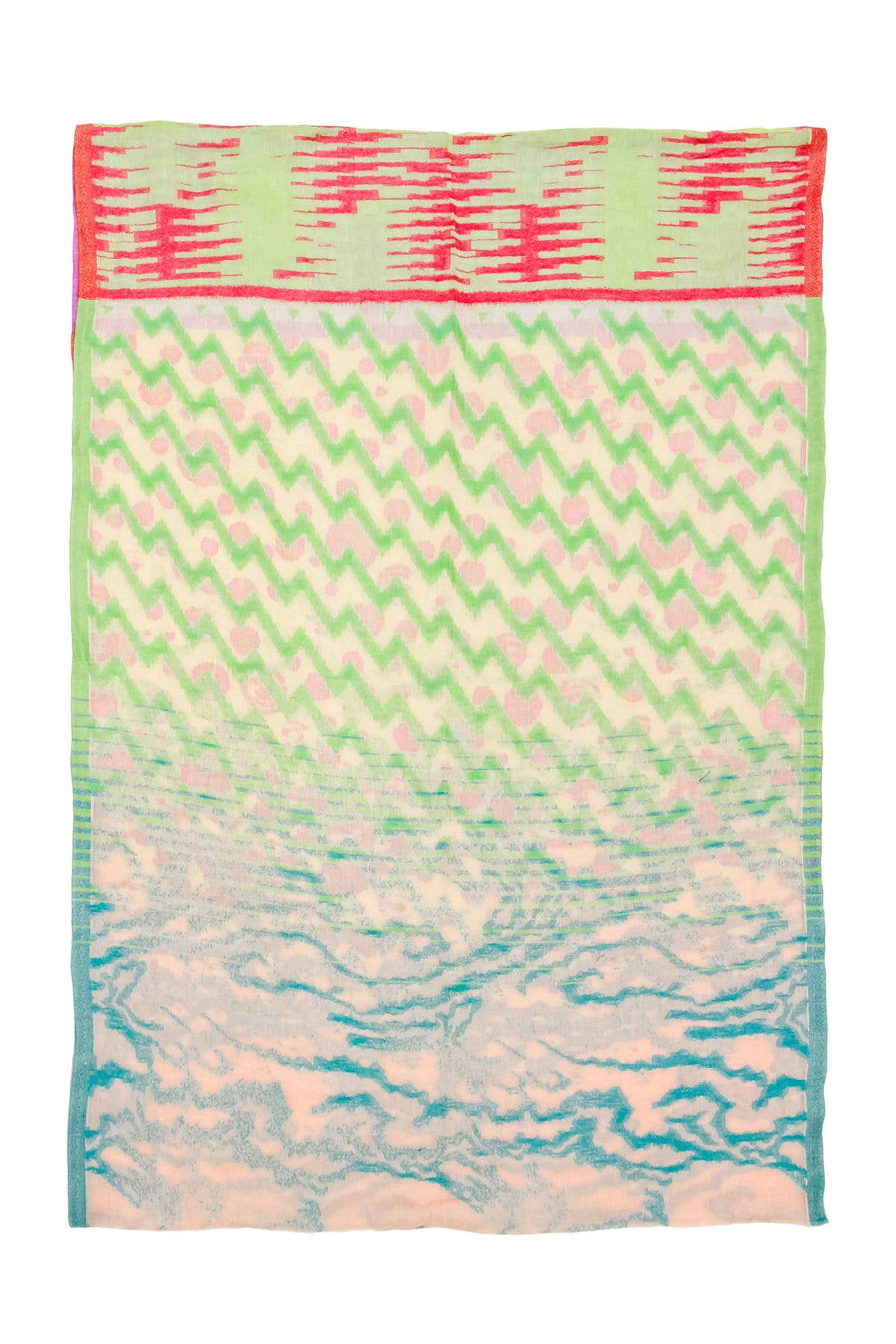 Loop Lime Red Scarf