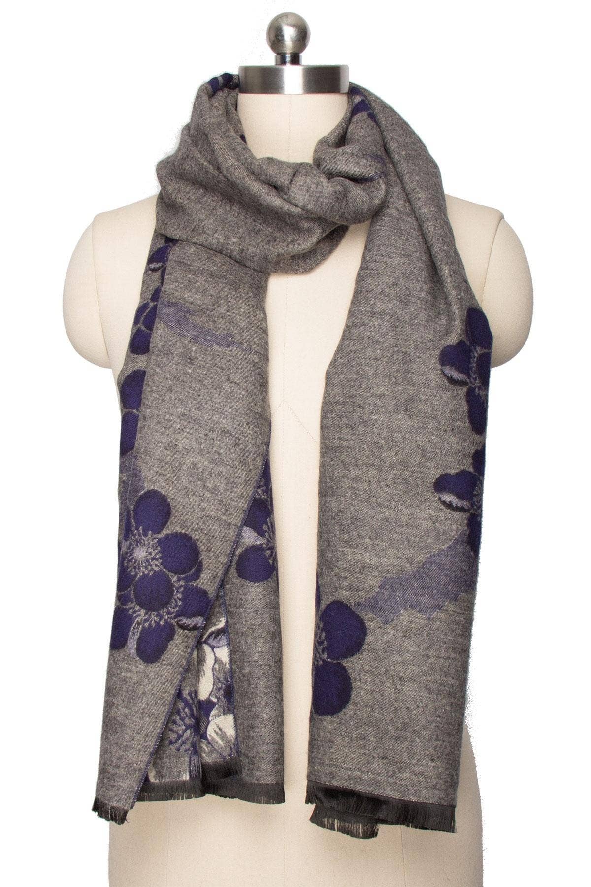 Reverse Garden Printed Viscose Scarf