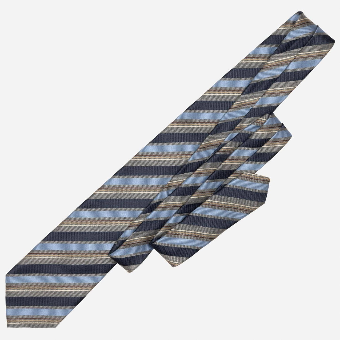 Espada - Silk Jacquard Tie - Blue and Grey