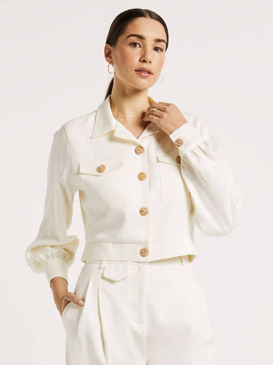 Tencel Cropped jacket