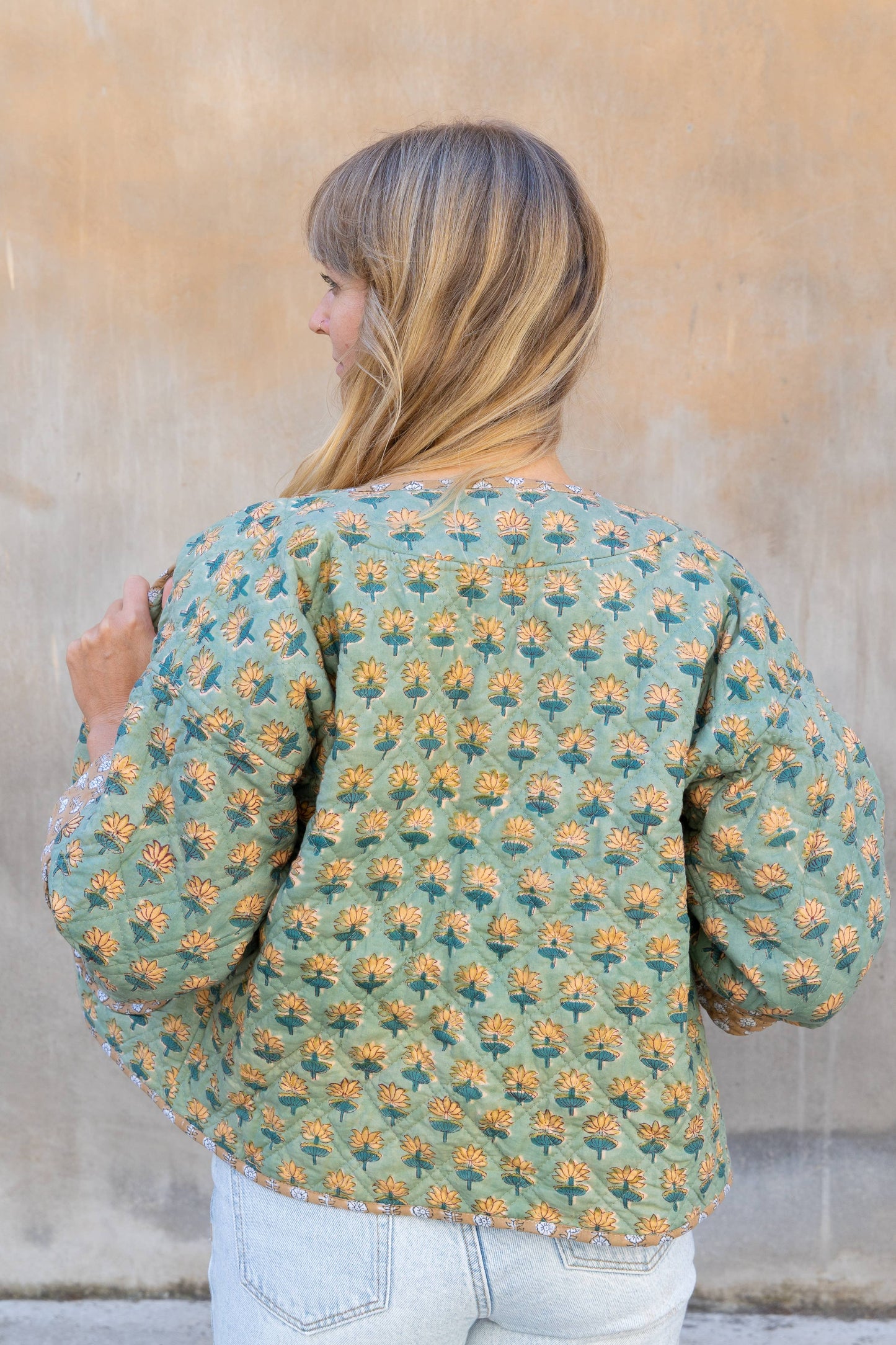 Reversible Quilted Jacket ~ Lotus