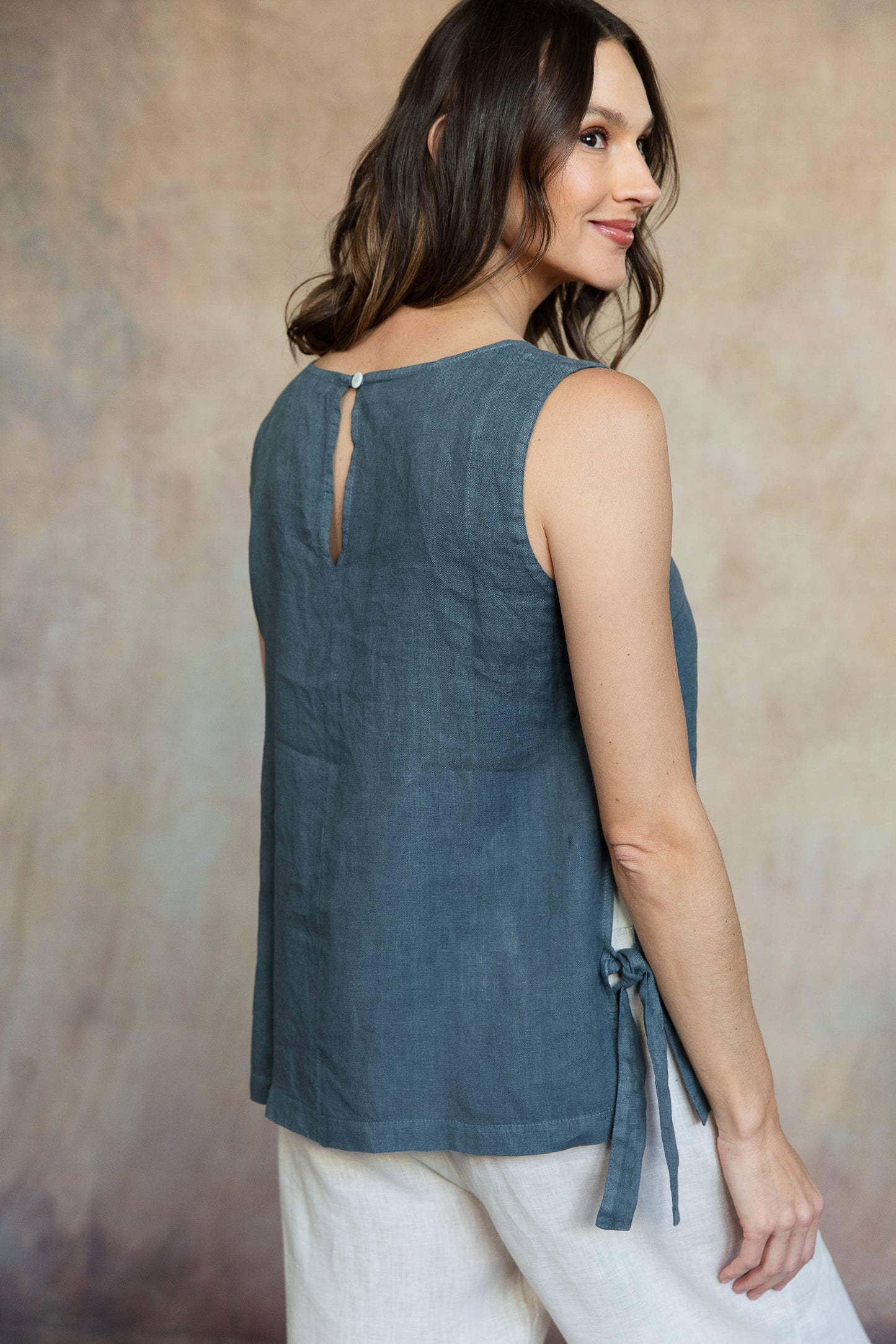 Brina Italian Linen Top