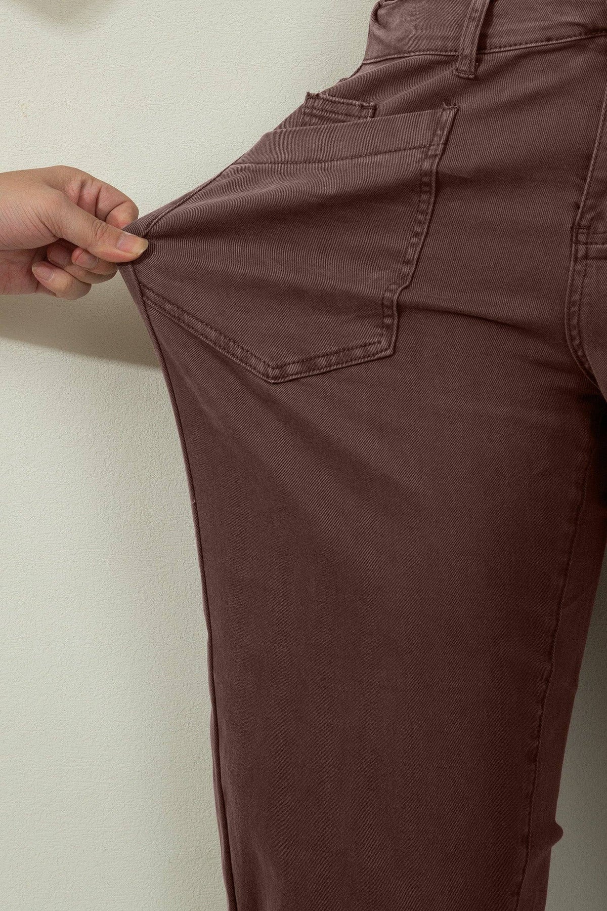 Briar Coffee Barrel Jeans | Patch Pocket Denim