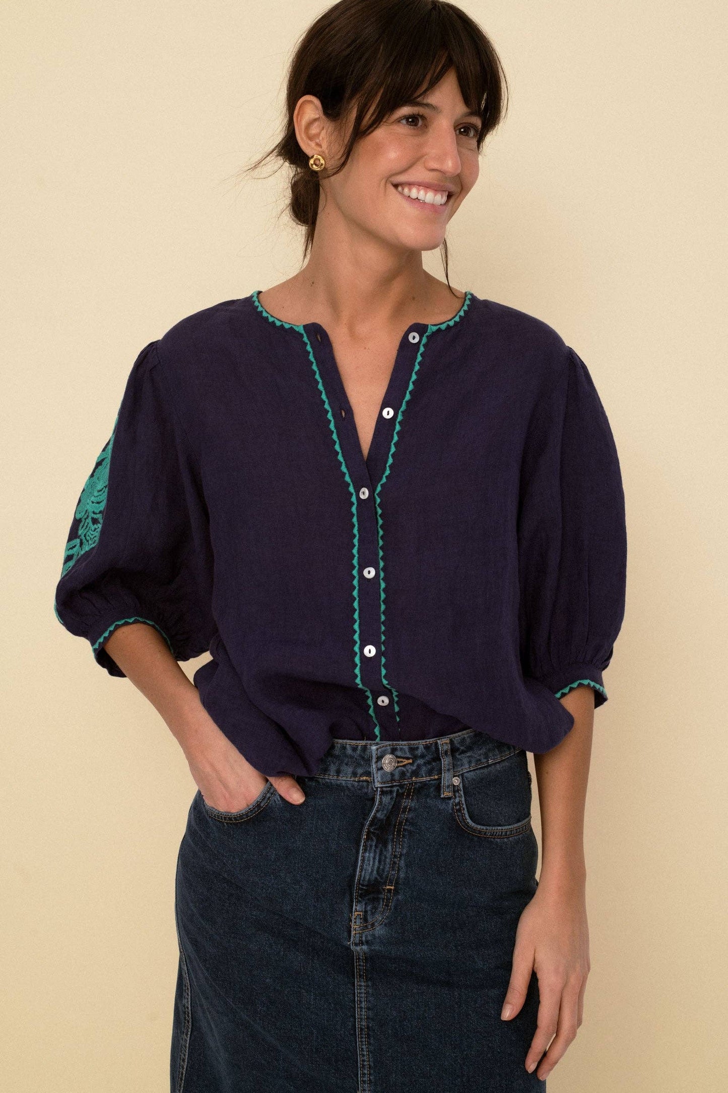Mily Blouse blue