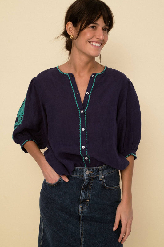 Mily Blouse blue