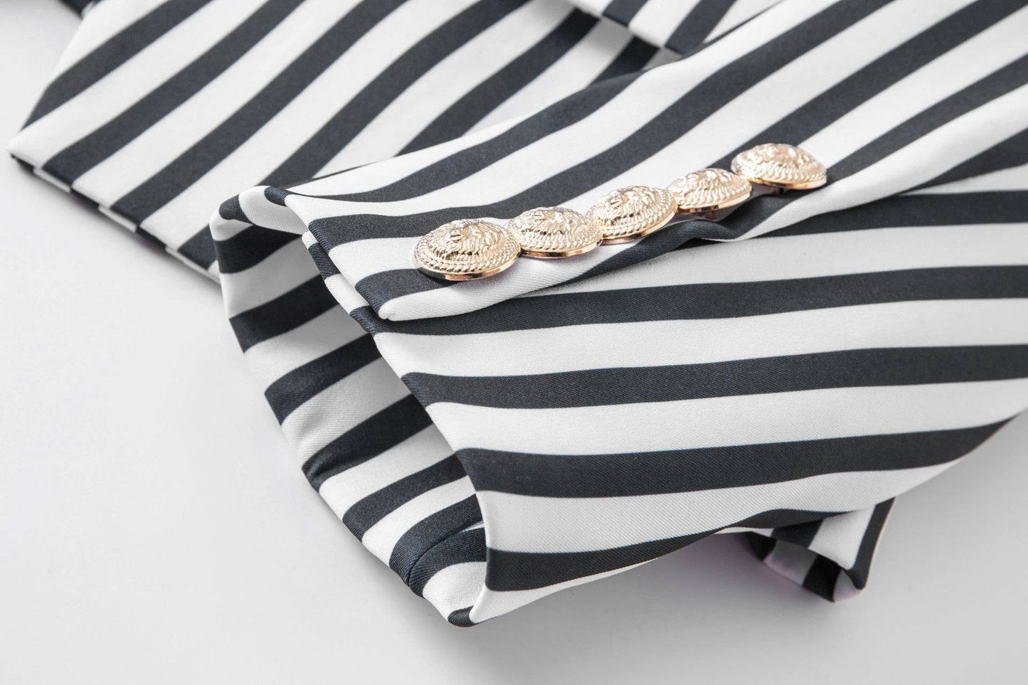 Double Breasted Striped Blazer