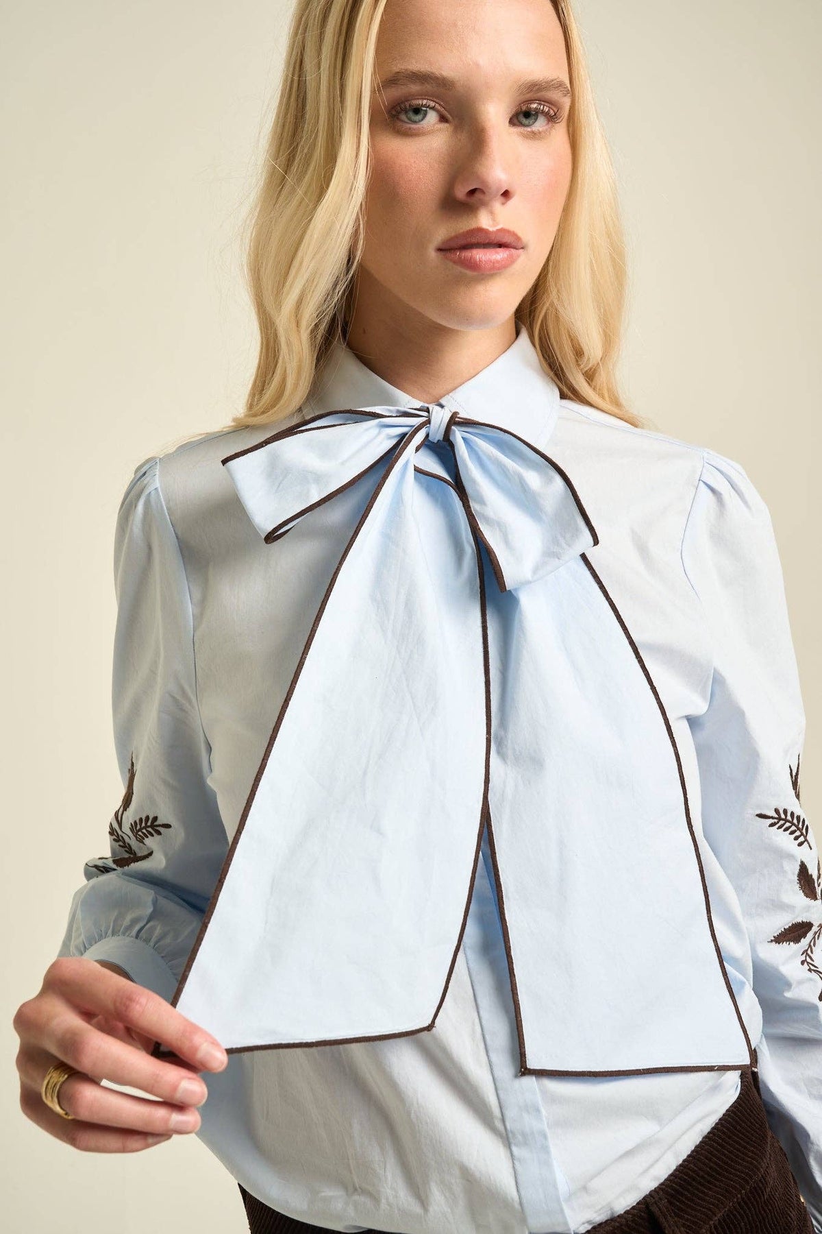 Lily Blouse  Light Blue