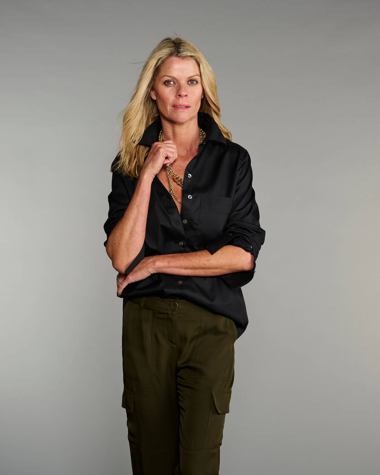 The Mod in Pitch-Black Poplin