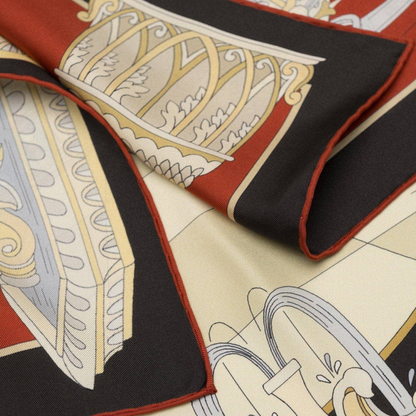 Fontana - Silk Foulard - Burgundy