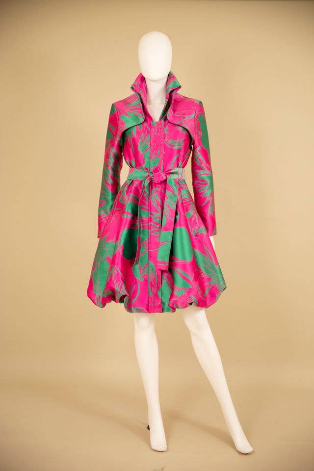 Brocade Bubble Coat-Dress