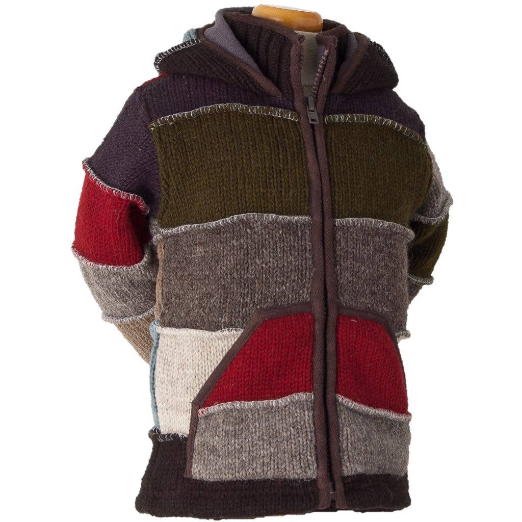 Patches - Kids' wool knit sweater