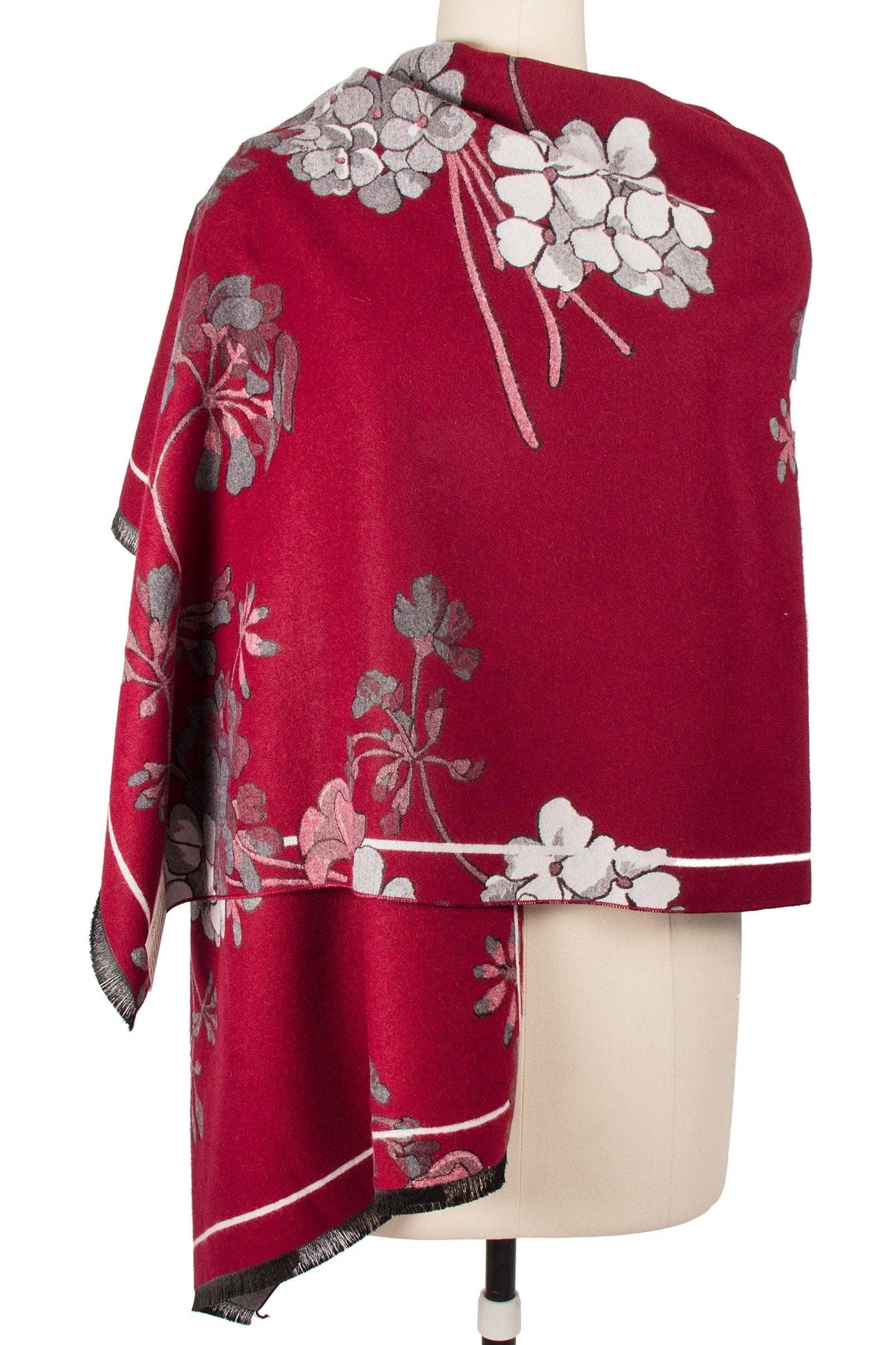 Reverse Floral Garden Printed Neck Scarf