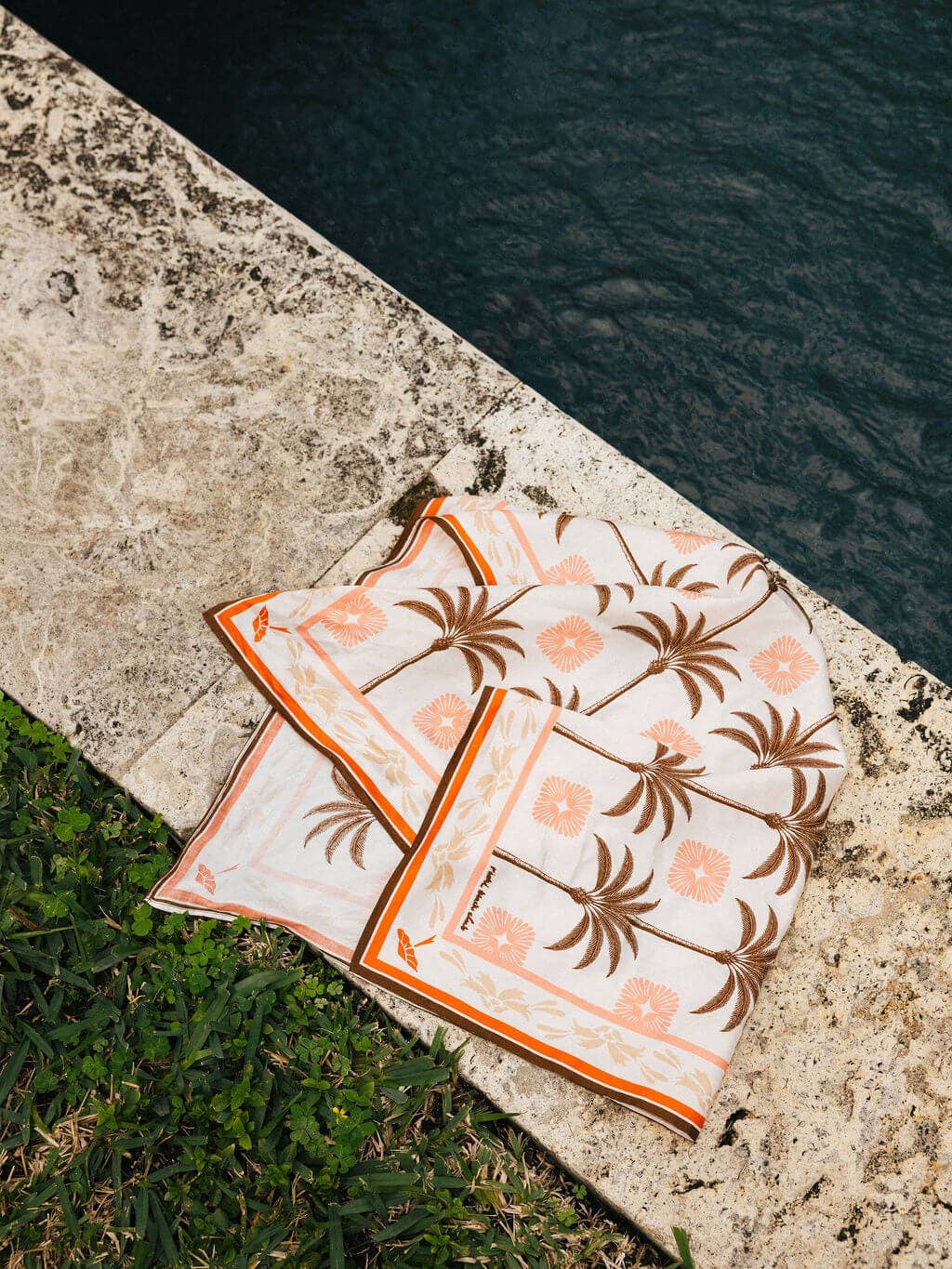 Scout Bandana - Coral & Palms