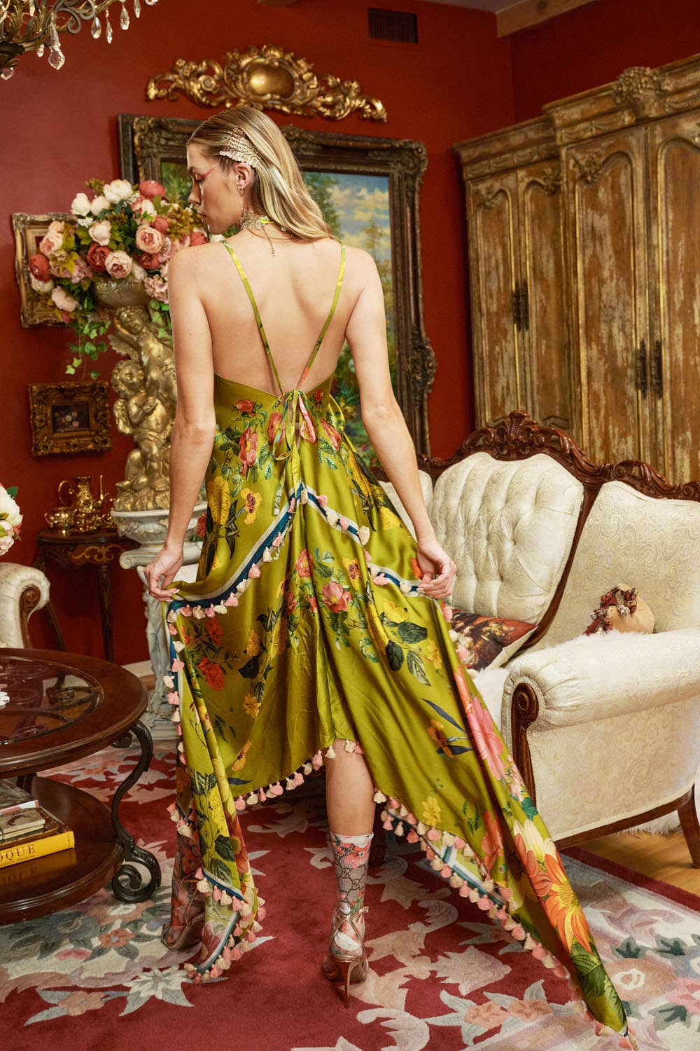 French Riviera Tasseled Dress