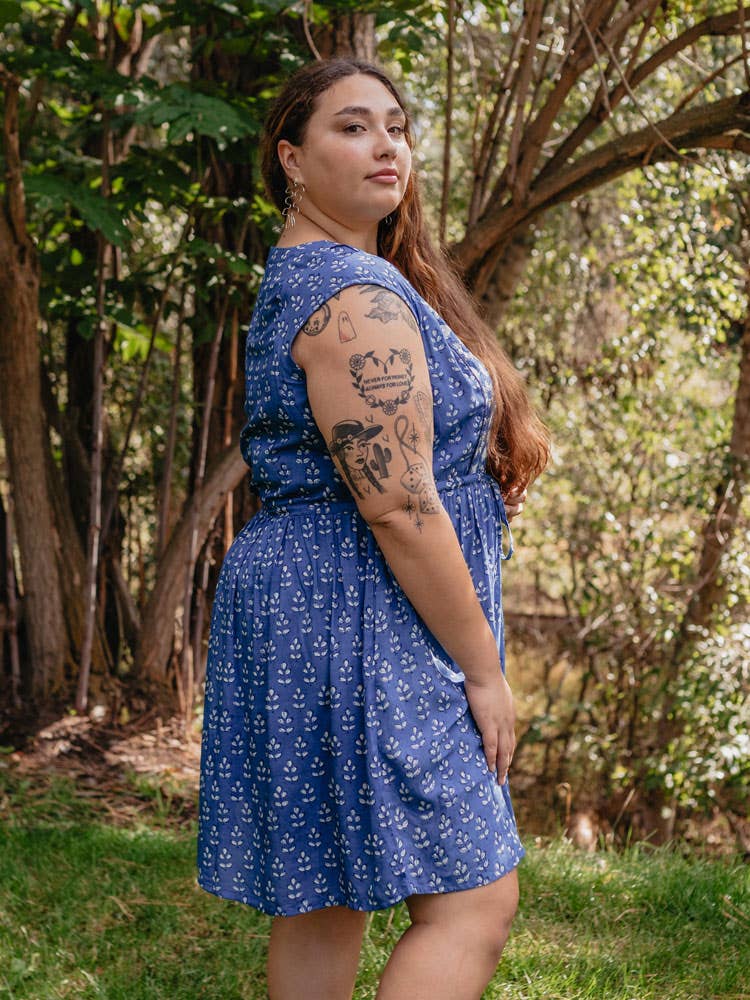 Nashville Plus Size Dress Indigo Mix