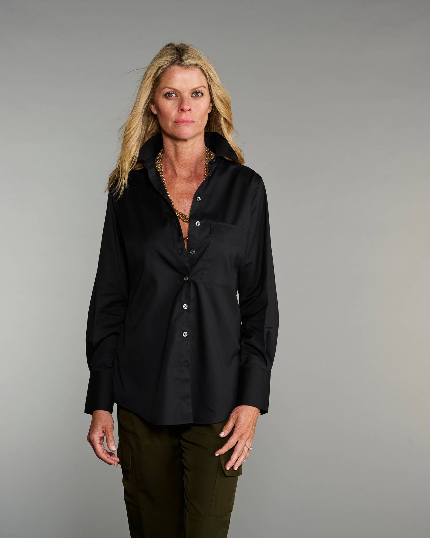 The Mod in Pitch-Black Poplin