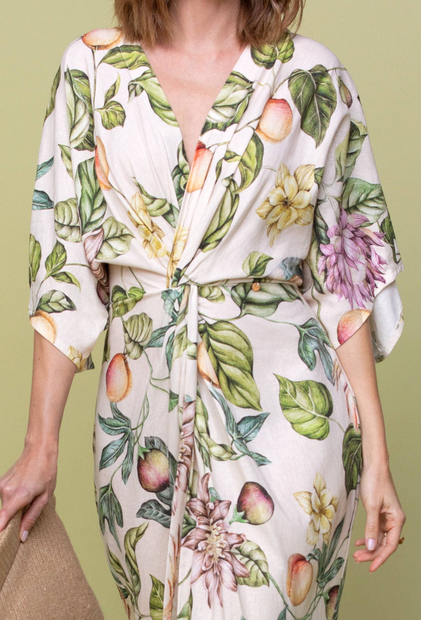 PASSION LINEN TWIST DRESS