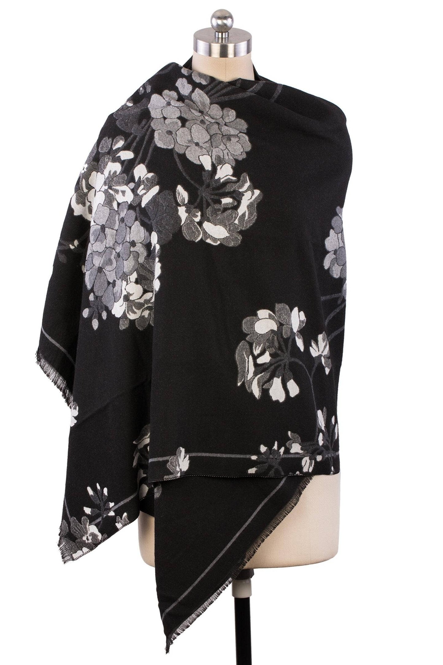 Reverse Floral Garden Printed Neck Scarf