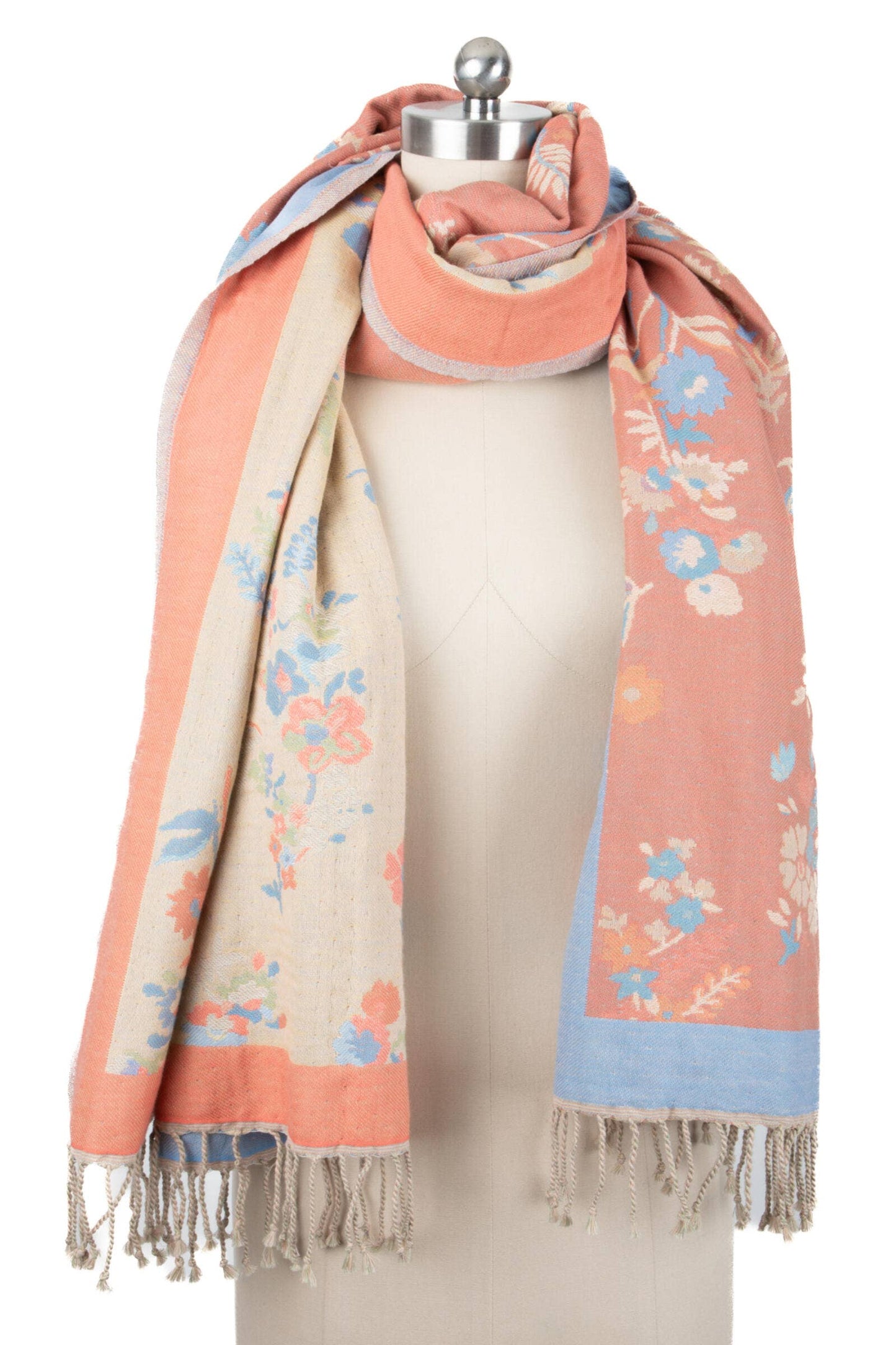 Fiore Cotton Reversible Scarf