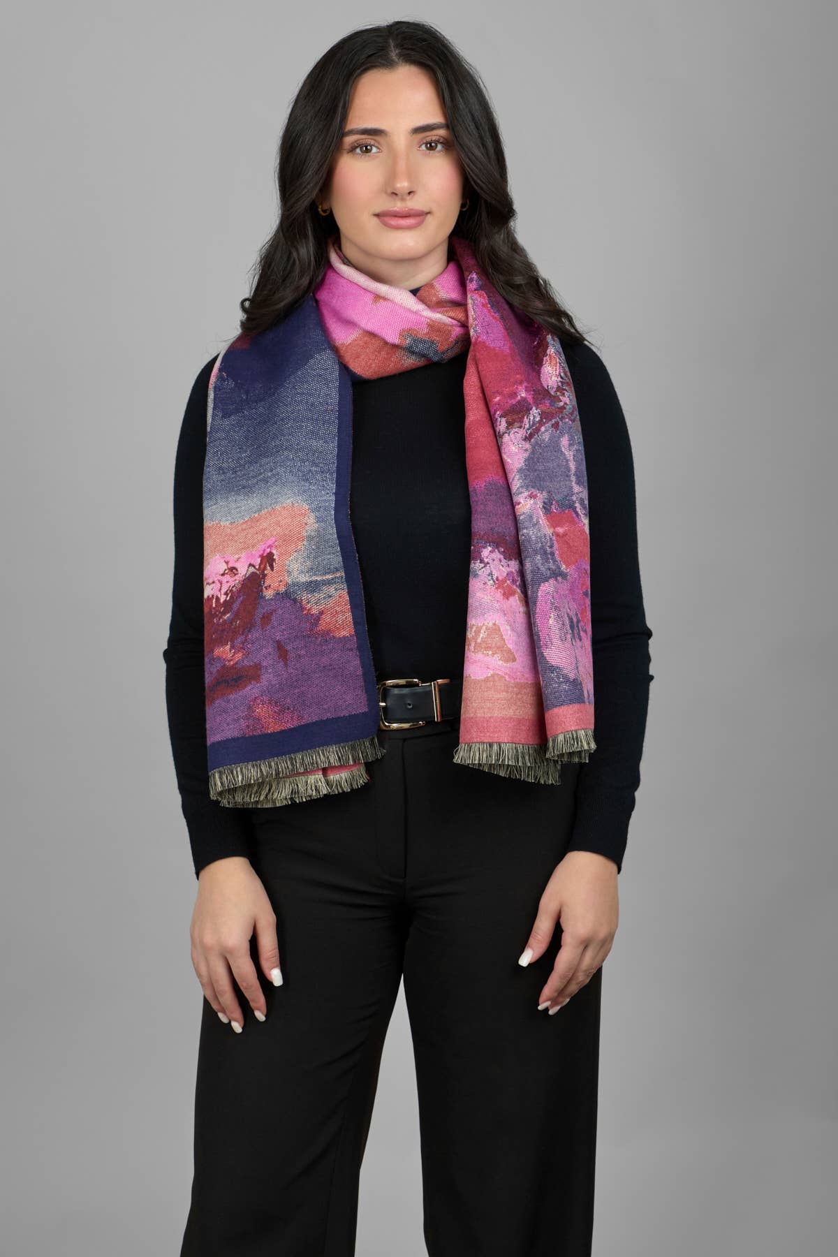 Abstract Splatter Reversible Scarf
