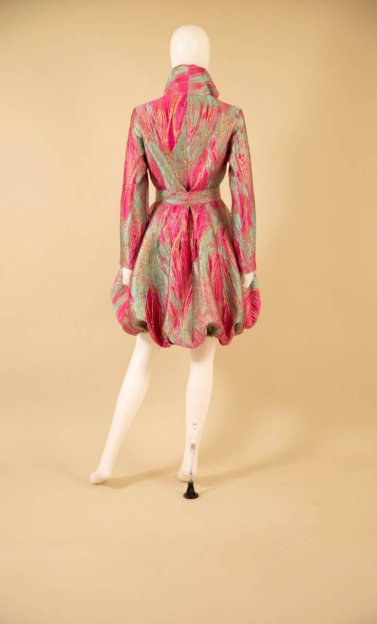 Brocade Bubble Coat-Dress