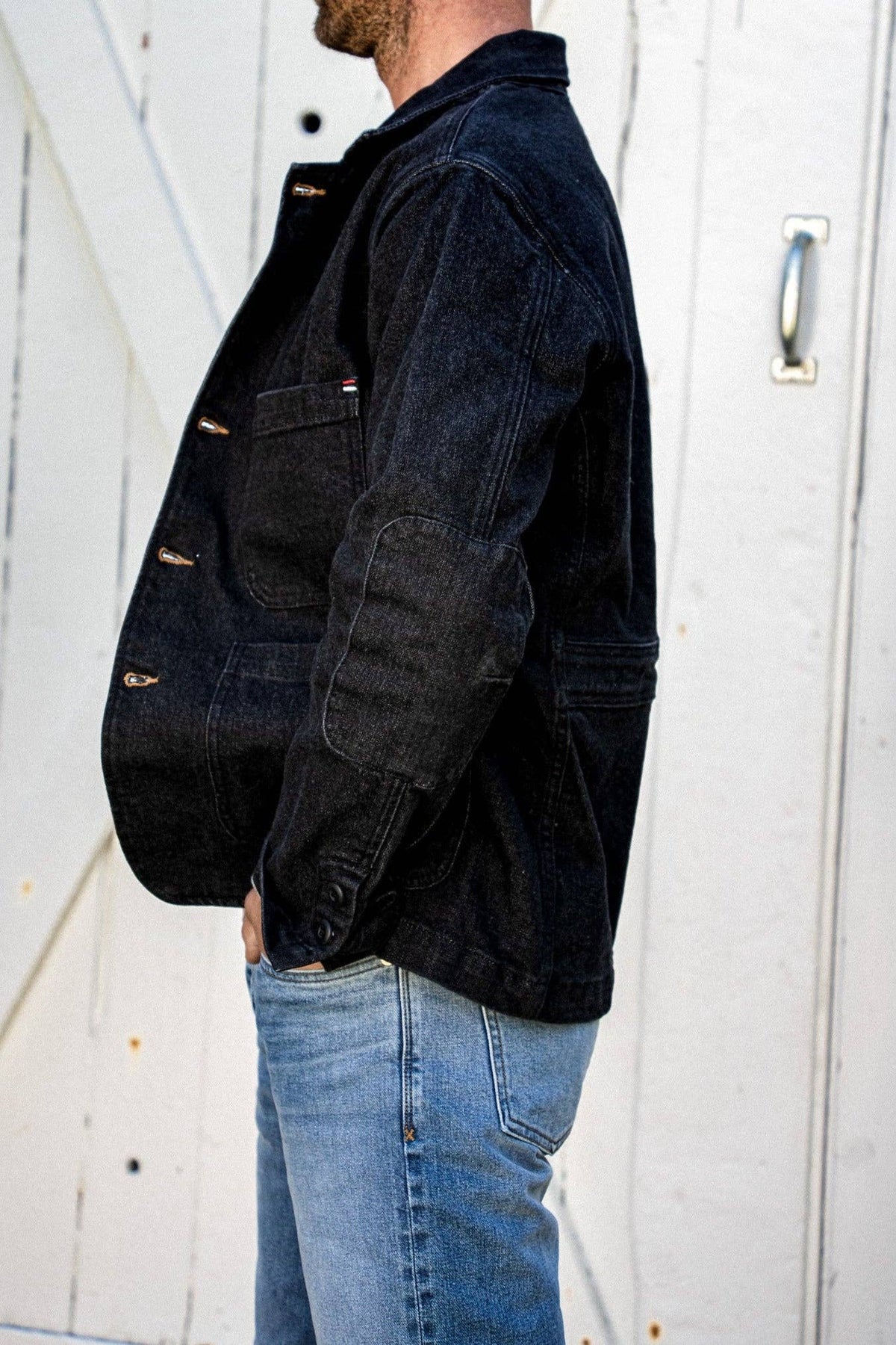 Men | Scout Blazer | Denim Chore Blazer - Black