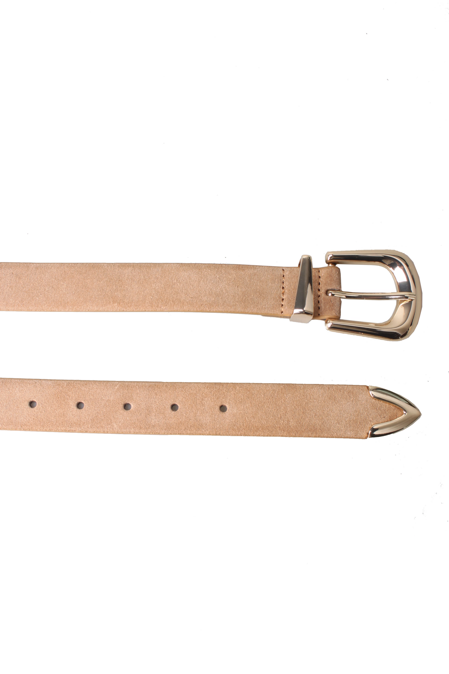 Classic Sueded Leather Belt Brown