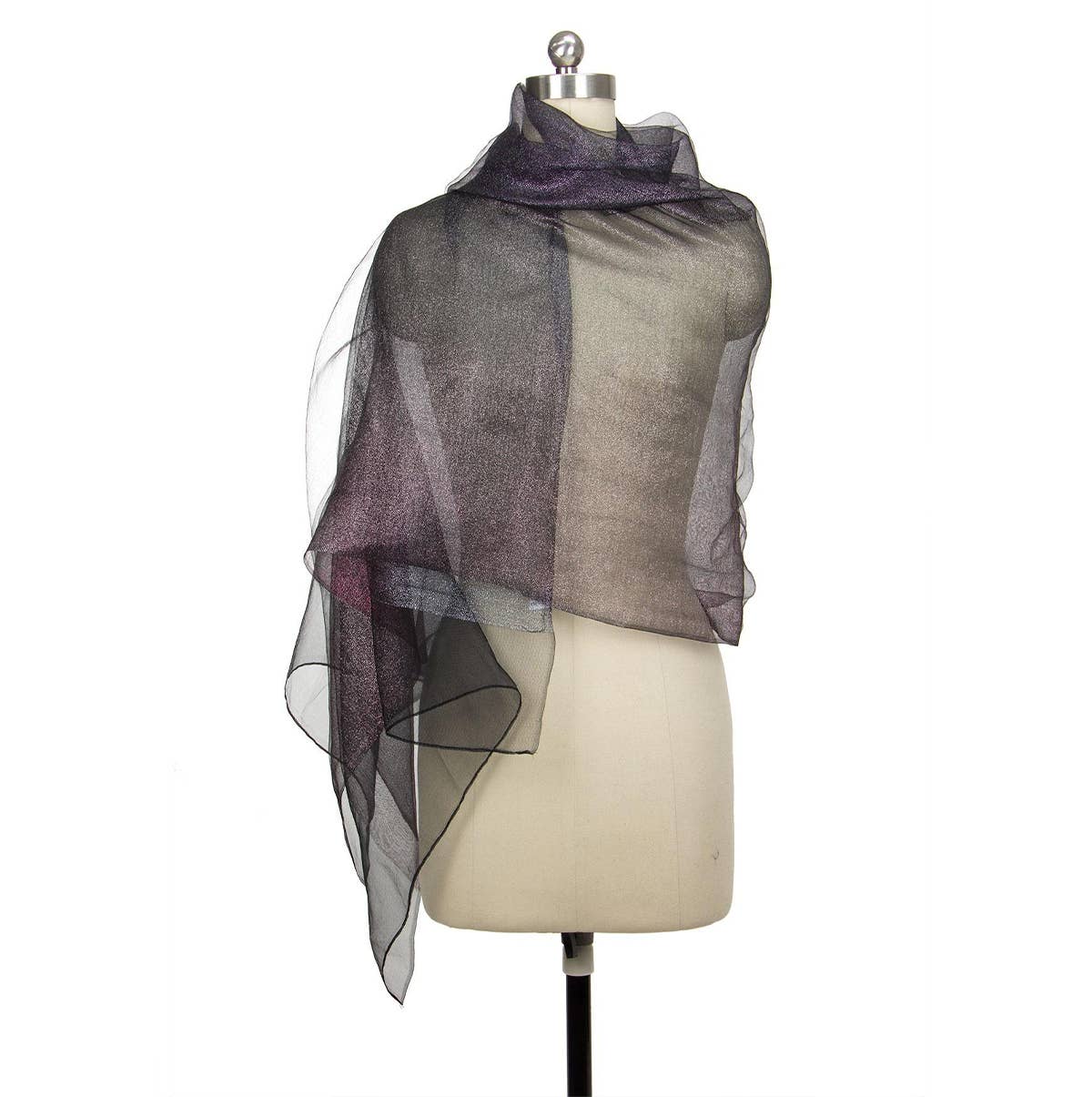 Silk Glitter Ombre Scarf
