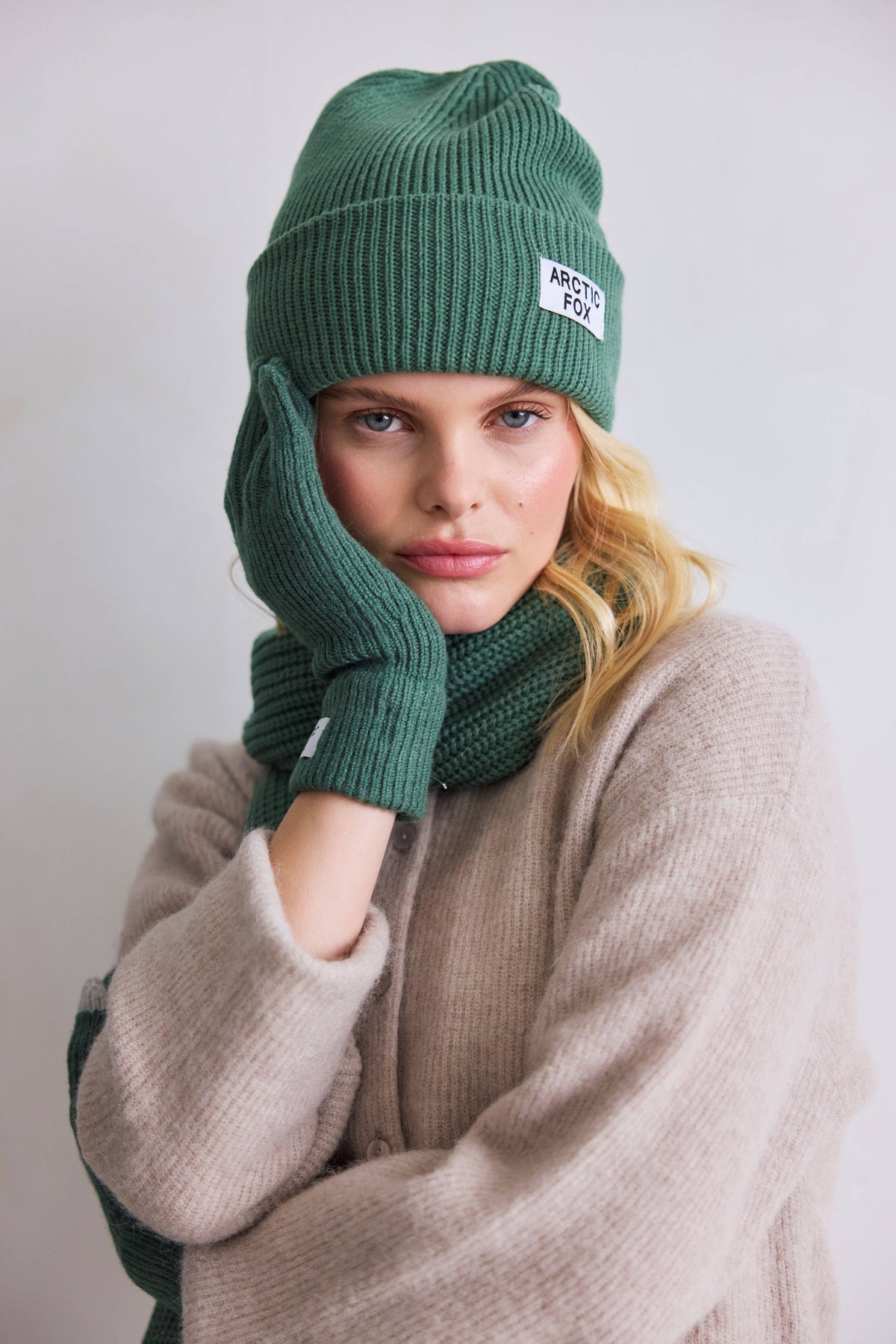 Recycled Bottle Gloves - Forest Fern