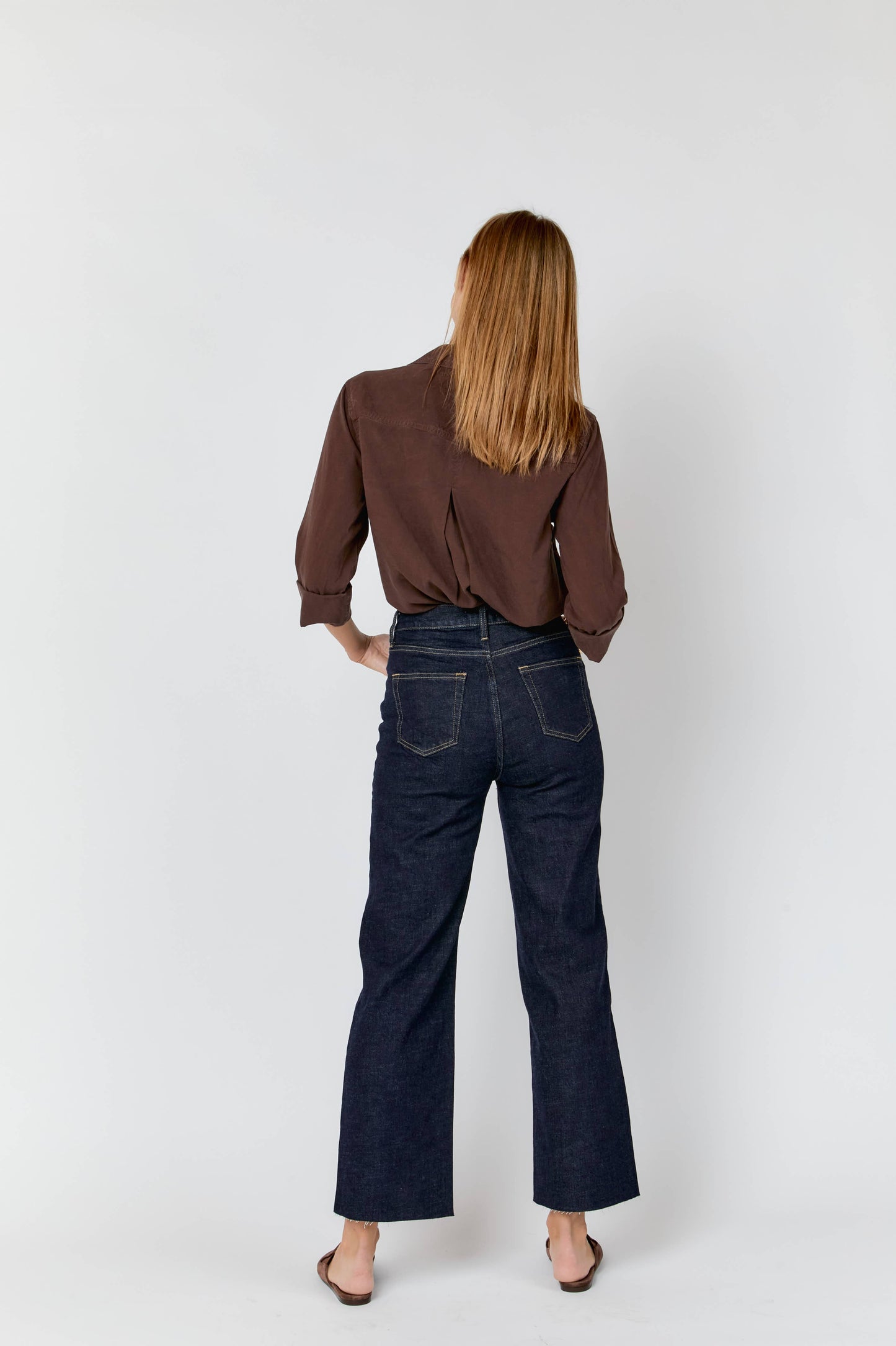 Aberdeen High Rise Wide Leg Crop Sculpt+ Timbers