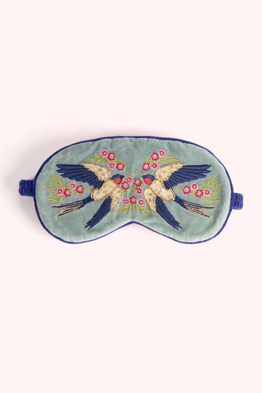 Luxury Lavender Eye Mask - Swooping Swallows