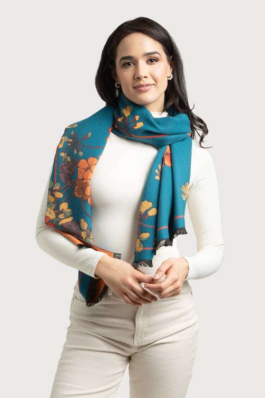 Reverse Garden Scarf