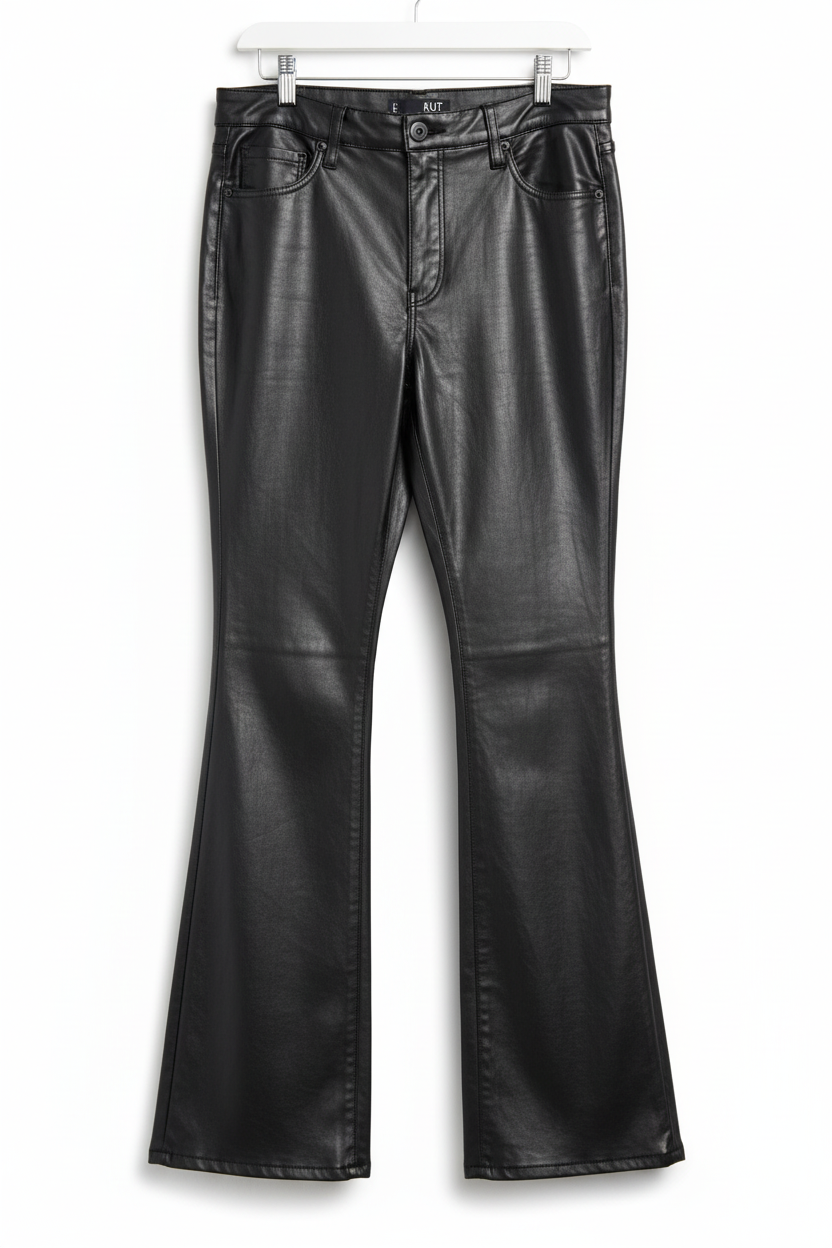 KUT from the Kloth Black Faux Leather Straight-Leg Pants – Luxury Consignment